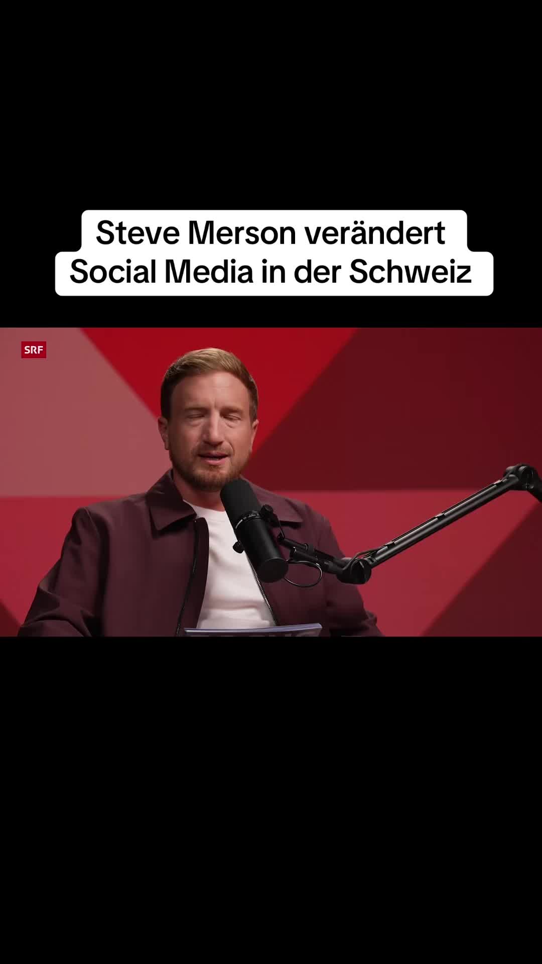 Vorschau des von Steve geteilten SRF-Ausschnitts über Social Media